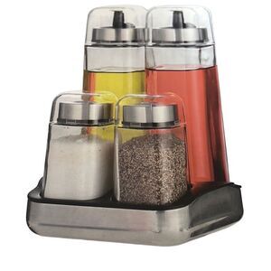Appetit Oil, Vinegar, Salt & Pepper Set NIB